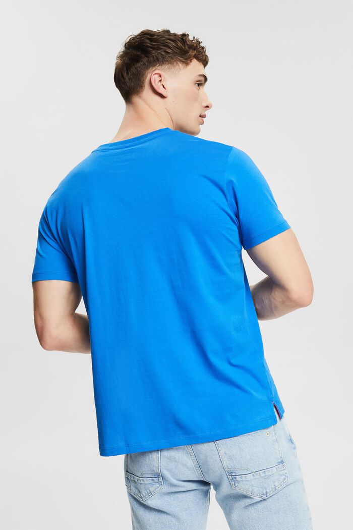 Jersey-T-Shirt mit Print, BRIGHT BLUE, detail image number 3