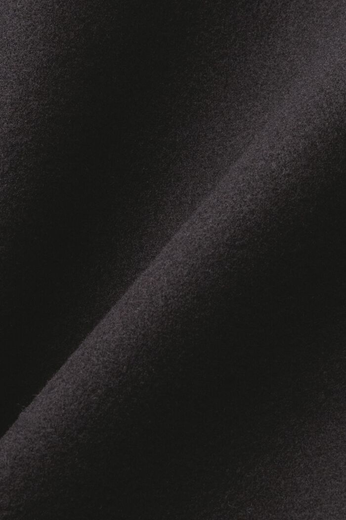 Kapuzenmantel aus Materialmix, BLACK, detail image number 5