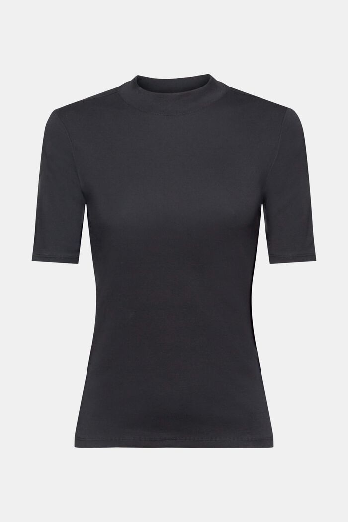 Baumwoll-T-Shirt, BLACK, detail image number 6