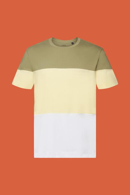 Colourblock-T-Shirt, 100 % Baumwolle