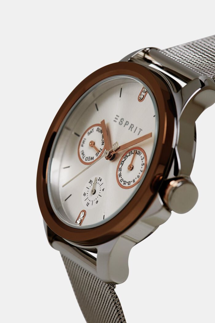 Edelstahl-Uhr mit Datum-Anzeige