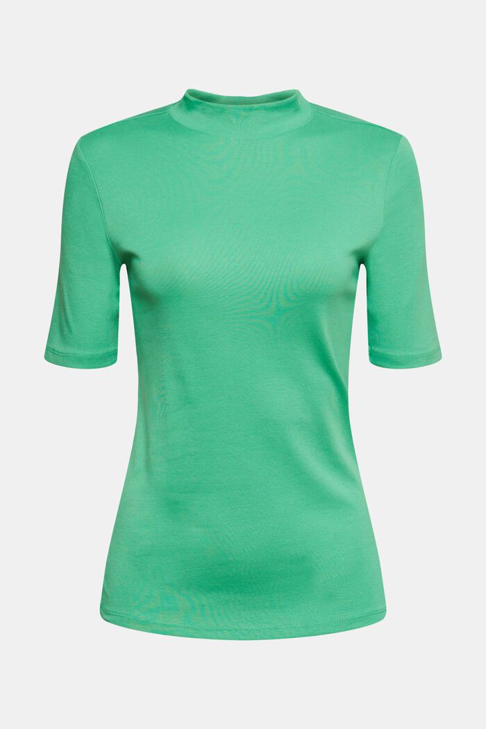 Stehkragen-T-Shirt, GREEN, detail image number 7