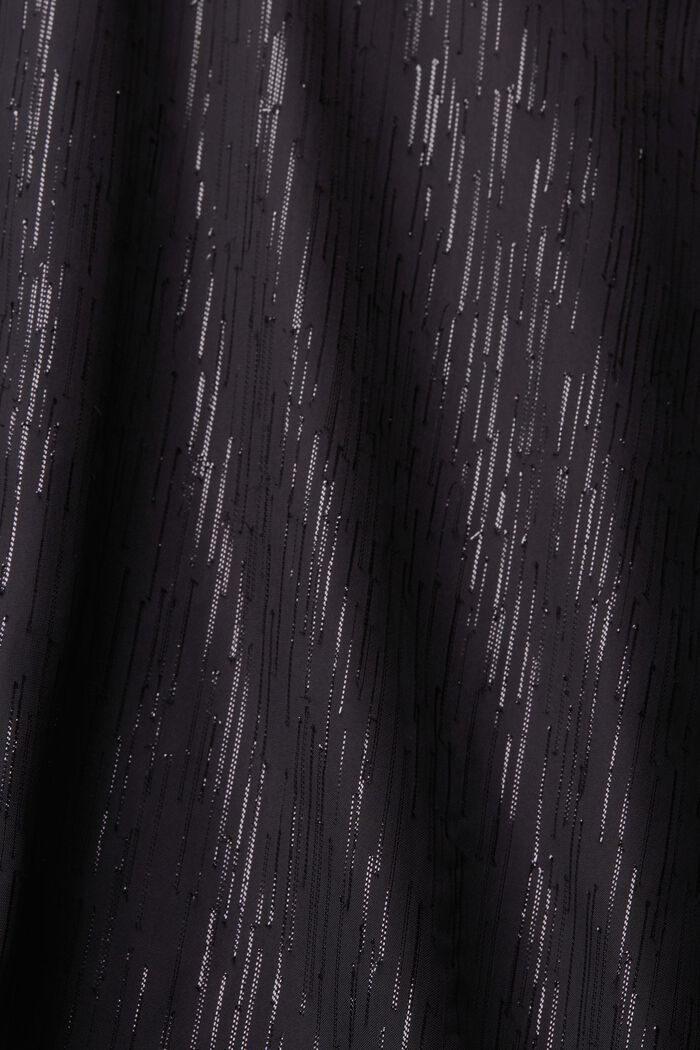Bluse aus Lamee mit Ballonärmeln, BLACK, detail image number 5