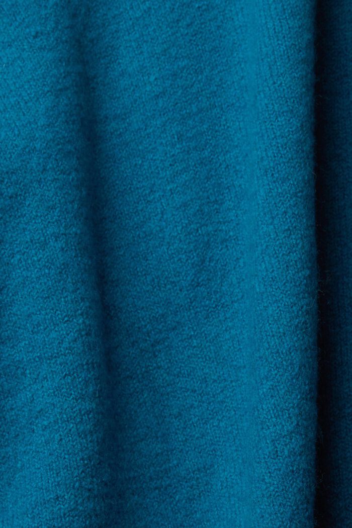Cardigan aus Woll-Mix, TEAL BLUE, detail image number 4