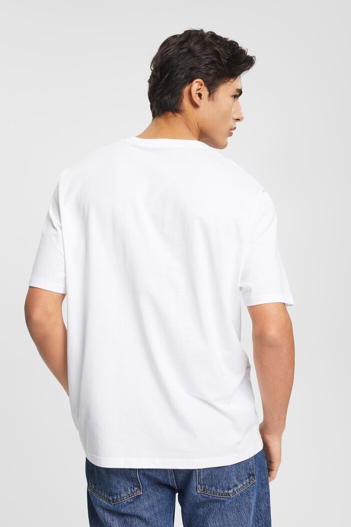 T-Shirt im Relaxed Fit mit Print auf der Brust, WHITE, detail image number 3