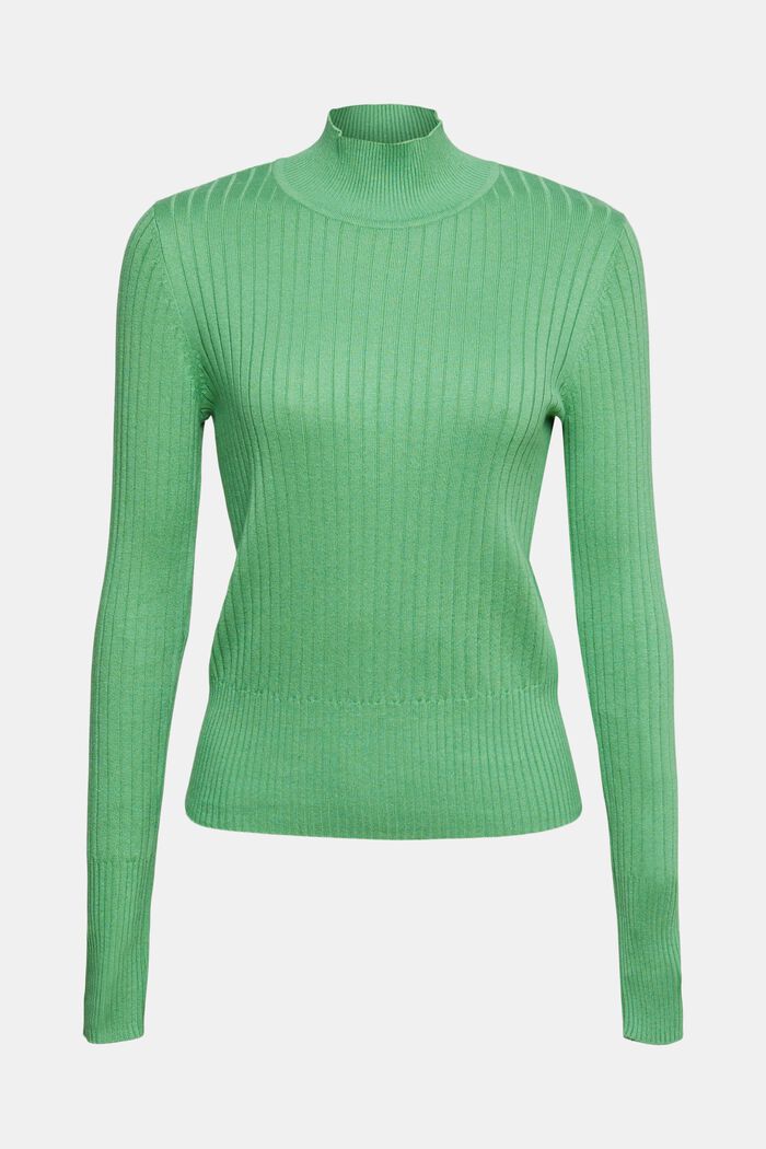 Rippstrick-Pullover, GREEN, detail image number 5
