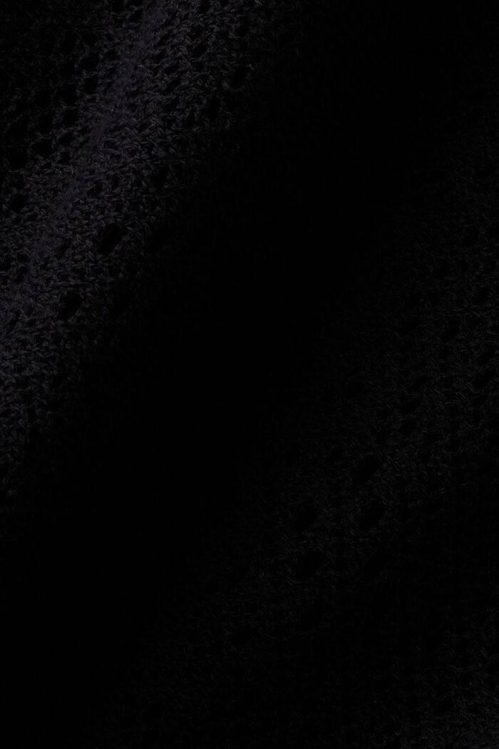 T-Shirt mit Häkelfront, BLACK, detail image number 4