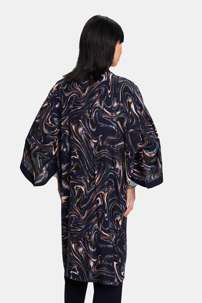 Kimono in Marmor-Optik, NAVY, detail image number 3