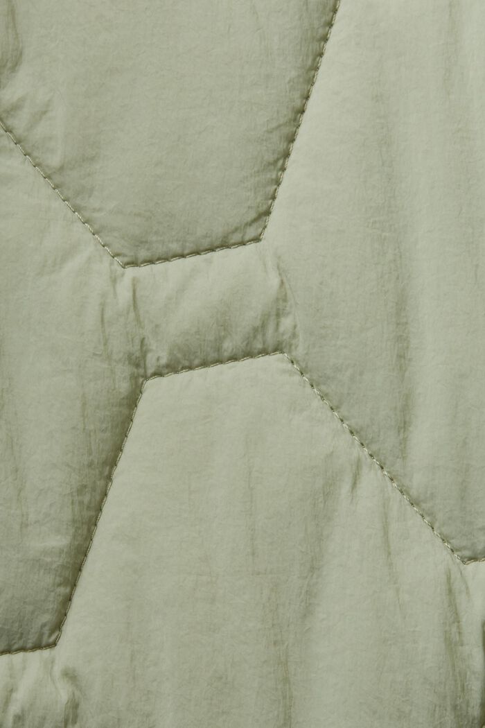 Recycelt: leichte Steppjacke, DUSTY GREEN, detail image number 4