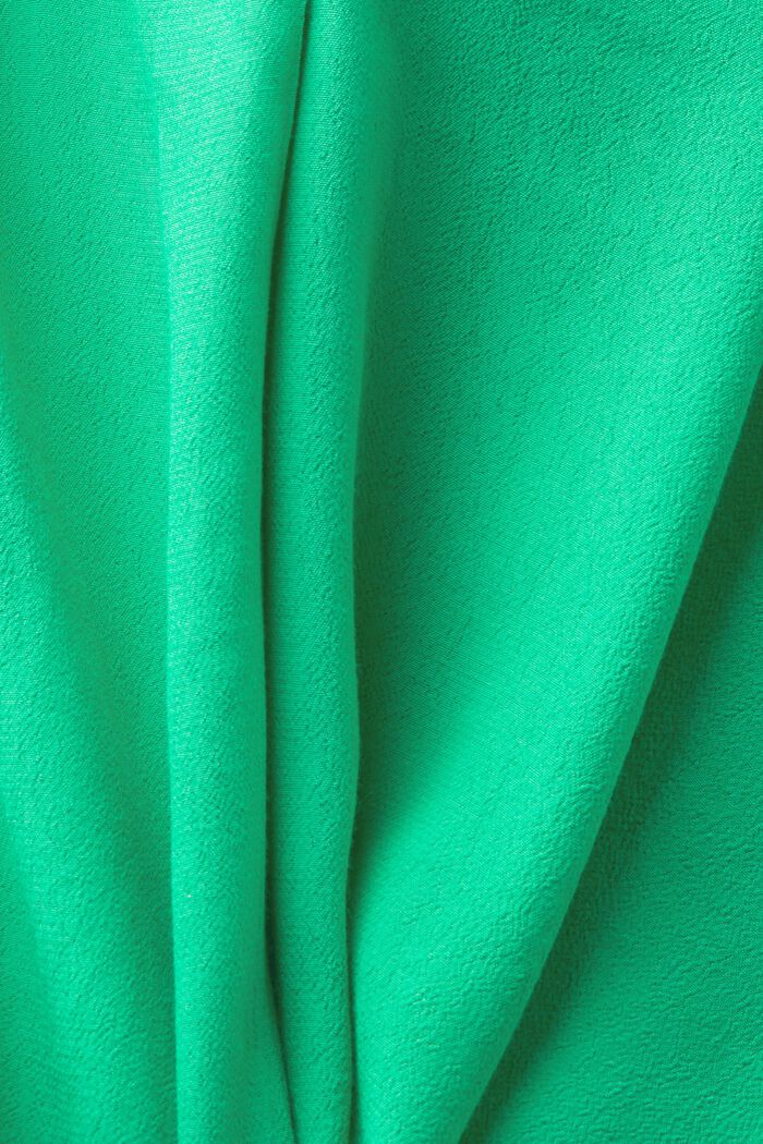 Crêpe-Bluse mit V-Ausschnitt, GREEN, detail image number 4
