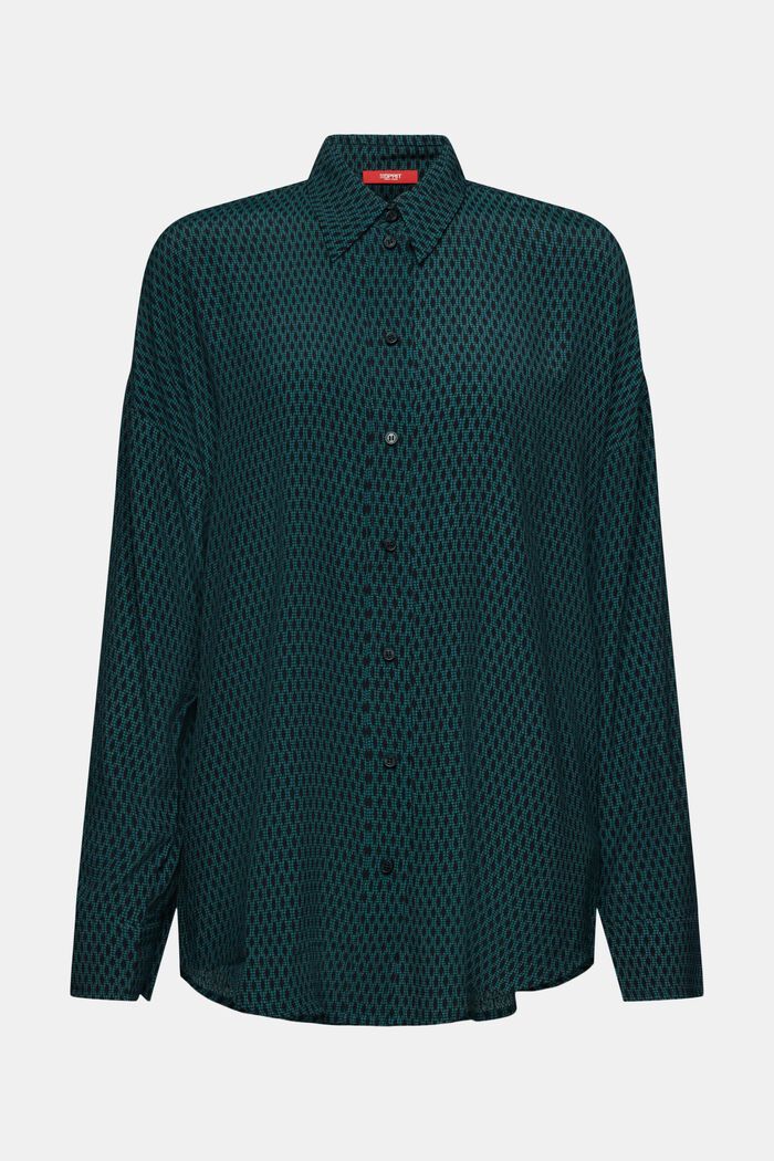 Button-Down-Hemd mit Print, EMERALD GREEN, detail image number 6