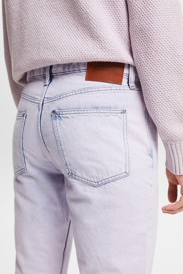 Jeans mit geradem Bein und mittlerer Bundhöhe, LAVENDER, detail image number 3