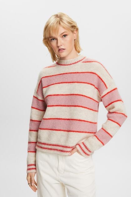 Wollmix-Pullover mit Mohair