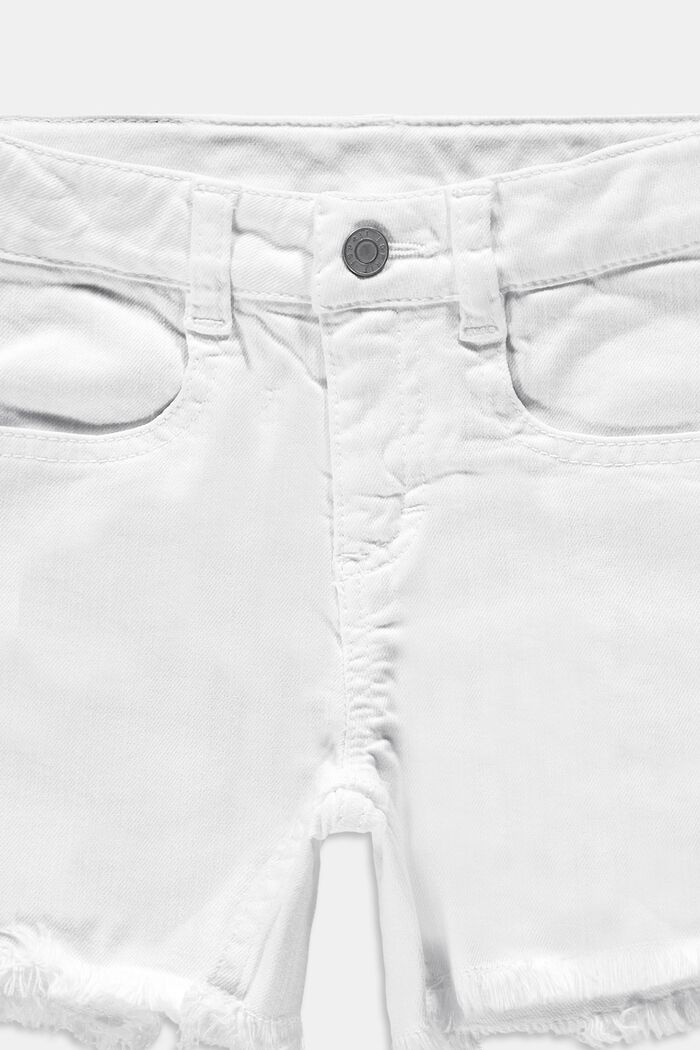 Recycelt: Shorts mit verstellbarem Bund, WHITE, detail image number 2