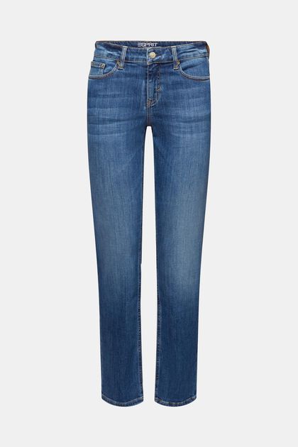 Gerade geschnittene Jeans mit mittelhohem Bund