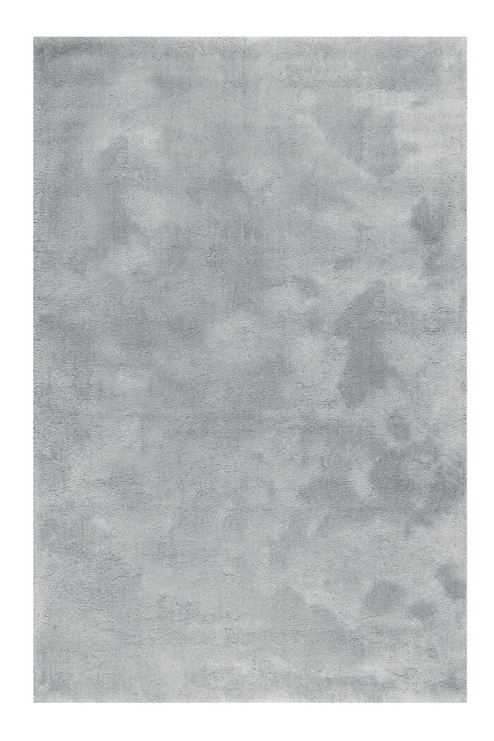 Hochflor-Teppich im unifarbenen Design, BROWN GREY, detail image number 6