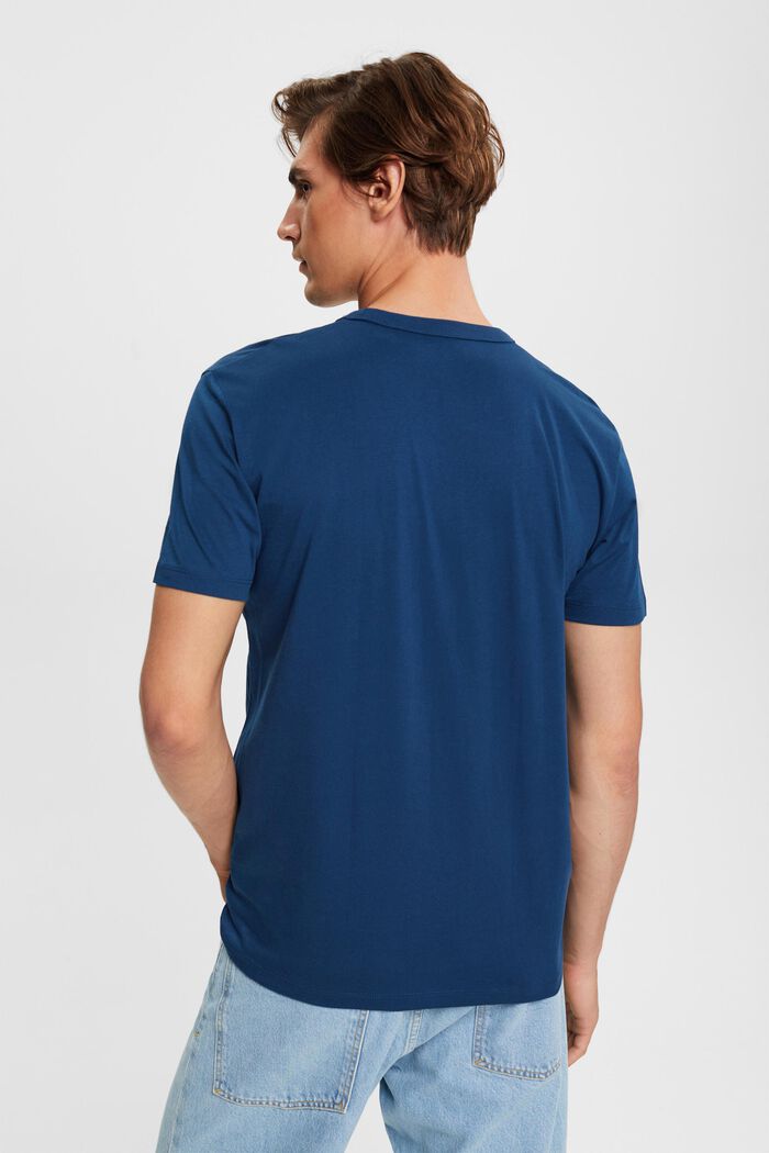 T-Shirt mit Logo-Print, PETROL BLUE, detail image number 3