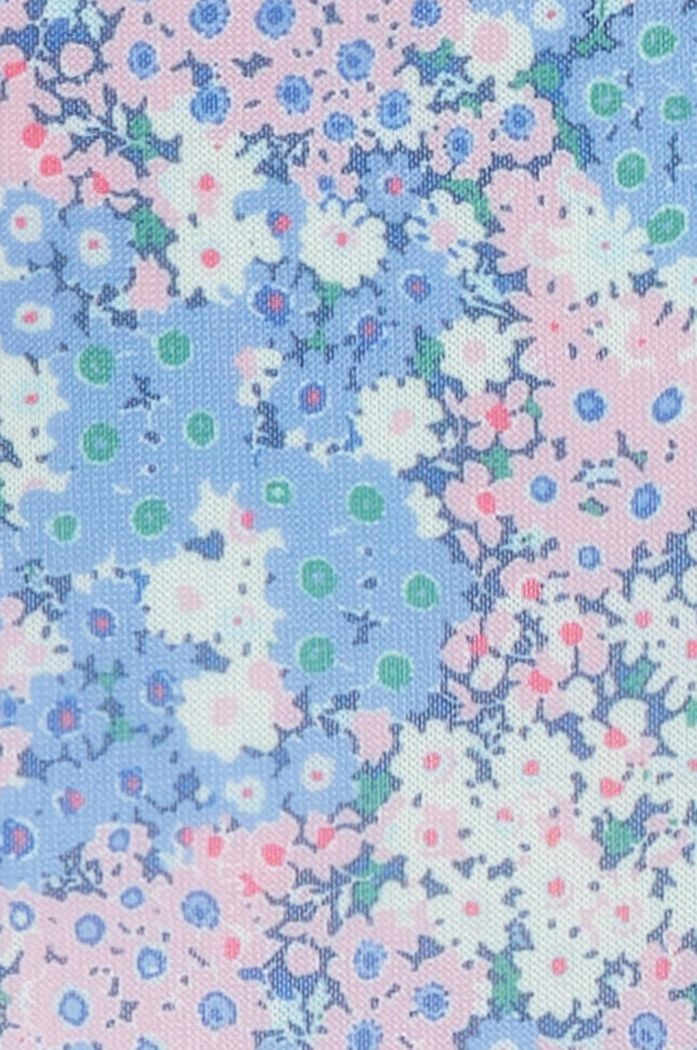 Maxikleid aus Mesh mit Allover-Blumenprint, LIGHT BLUE, detail image number 3