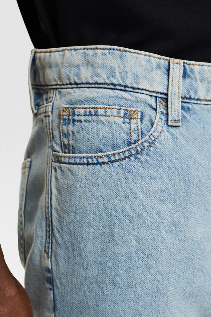 Lockere Jeansshorts mit mittelhohem Bund, BLUE LIGHT WASHED, detail image number 2