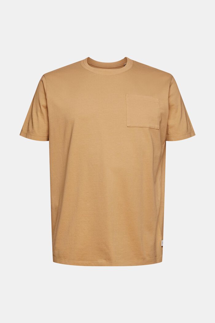 Jersey-T-Shirt mit Brusttasche, BEIGE, detail image number 6