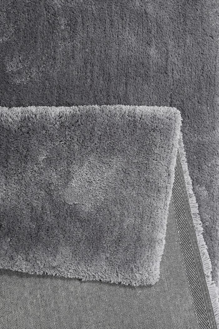 Hochflor-Teppich im unifarbenen Design, FROST GRAY, detail image number 3