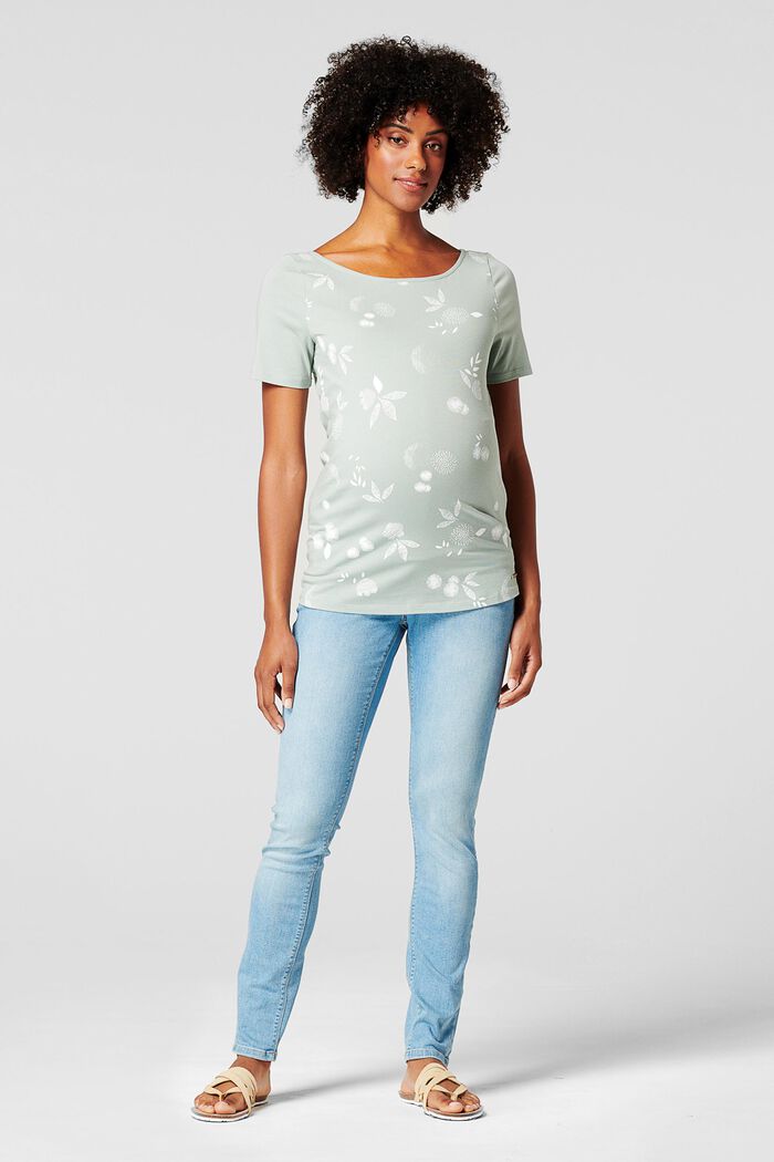T-Shirt mit Print, Organic Cotton, GREY MOSS, detail image number 0