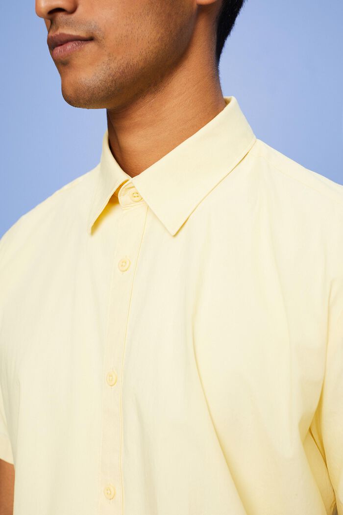 Kurzärmeliges Button-Down-Hemd, LIGHT YELLOW, detail image number 2