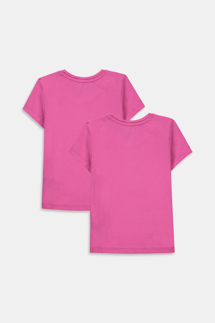 2er-Pack T-Shirts aus Baumwoll-Stretch, PINK, detail image number 1