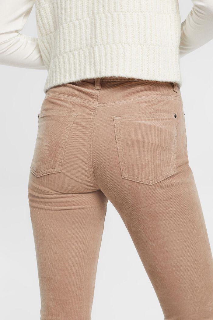 Mid-Rise-Cordhose, TAUPE, detail image number 4