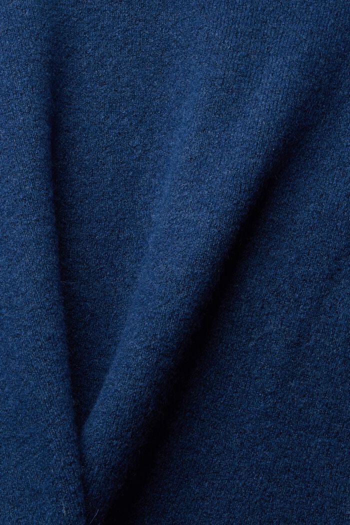 Mit Wolle: gestreifter Pullover, NEW PETROL BLUE, detail image number 5