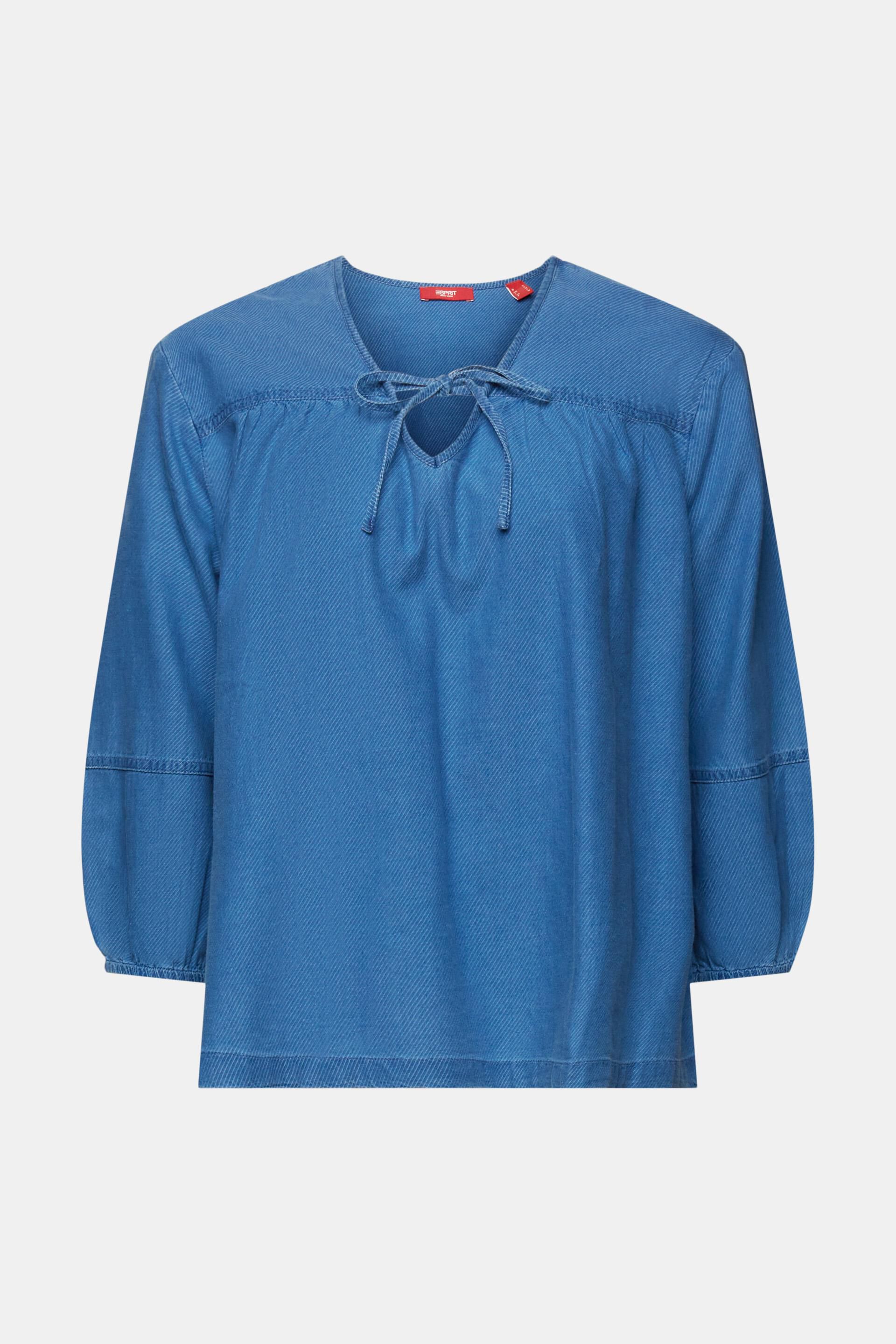 ESPRIT - Online Bluse in aus Baumwolltwill Shop unserem