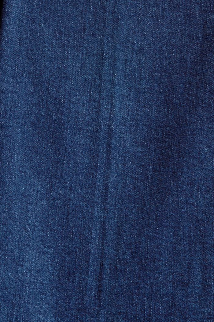 Schlaghose mit aufgesetzten Taschen, Bio-Baumwolle, BLUE MEDIUM WASHED, detail image number 4