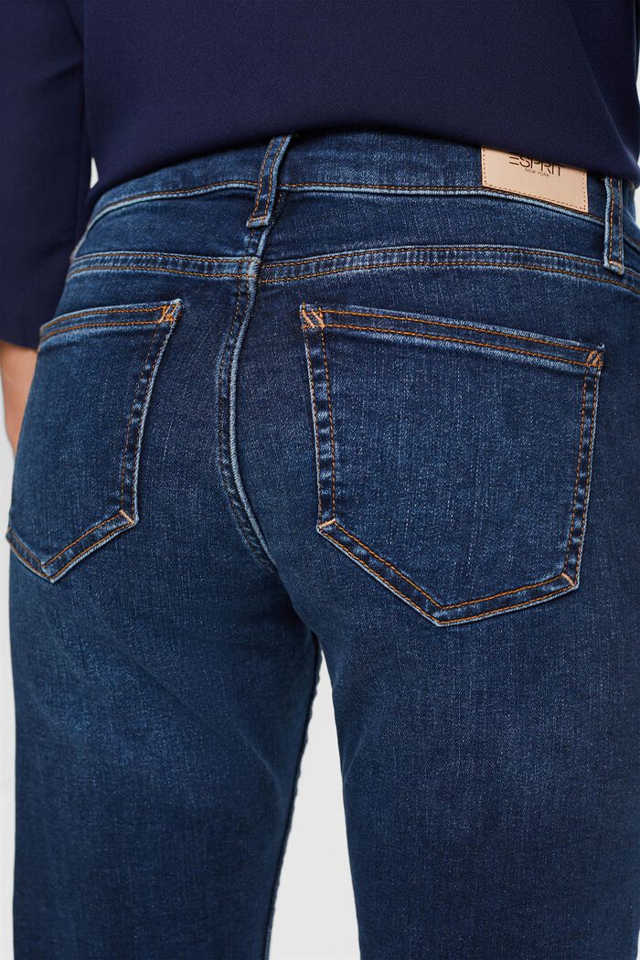 Bootcut Jeans mit mittlerer Bundhöhe, BLUE DARK WASHED, detail image number 4