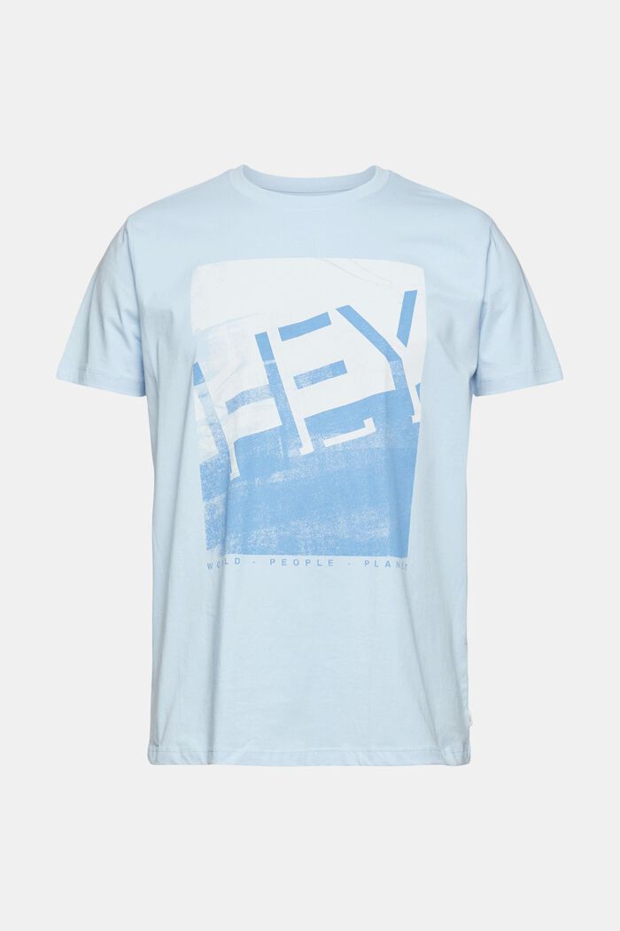 Jersey-T-Shirt mit großem Frontprint, LIGHT BLUE, detail image number 5