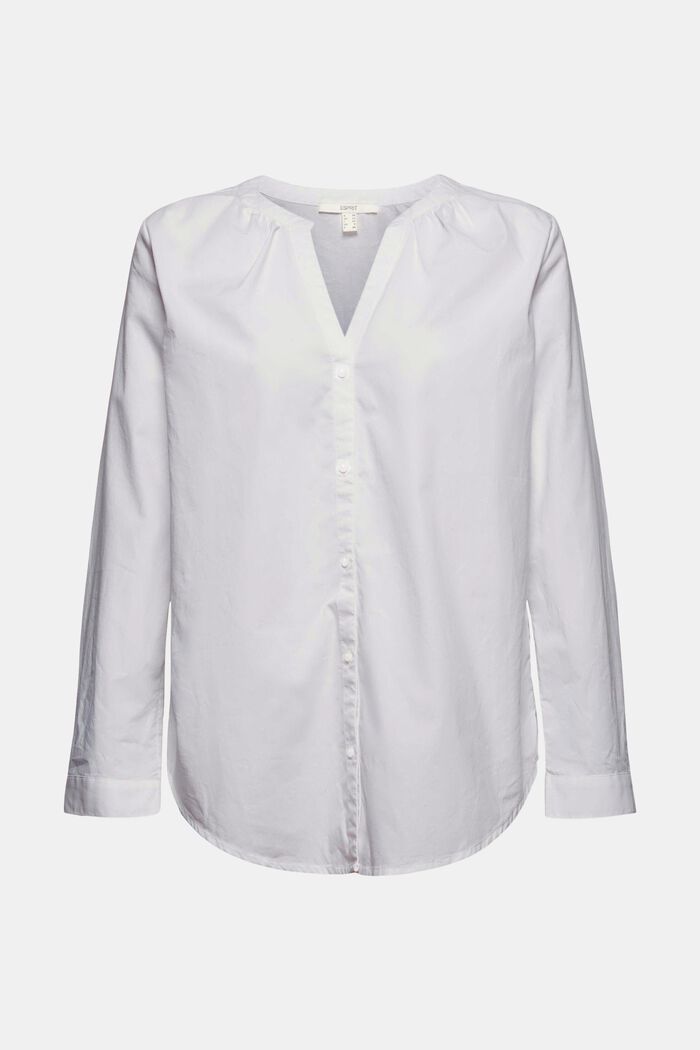 Bluse aus 100% Bio-Baumwolle, WHITE, overview