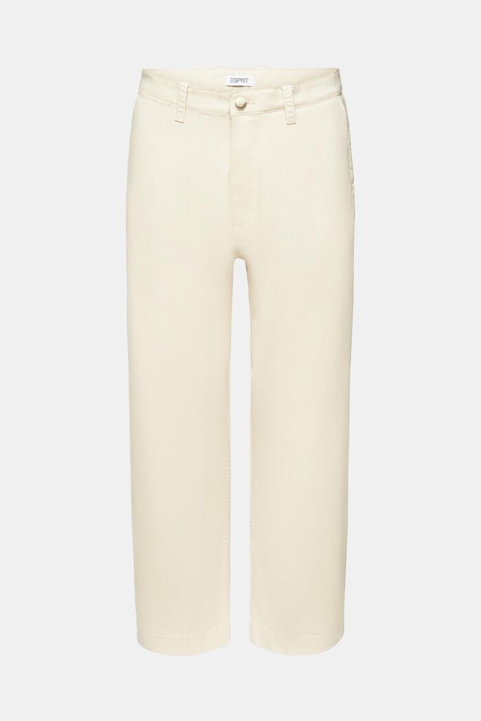 Chinohose in gerader Passform, LIGHT BEIGE, detail image number 7