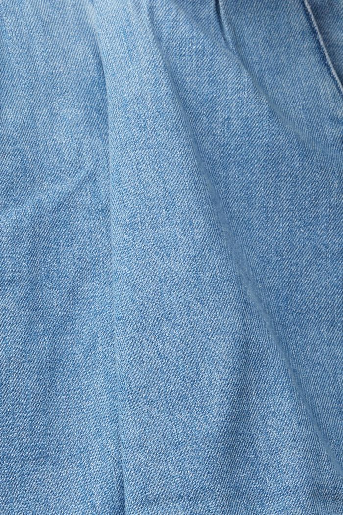 Jeans-Shorts mit Bundfalten, BLUE LIGHT WASHED, detail image number 4