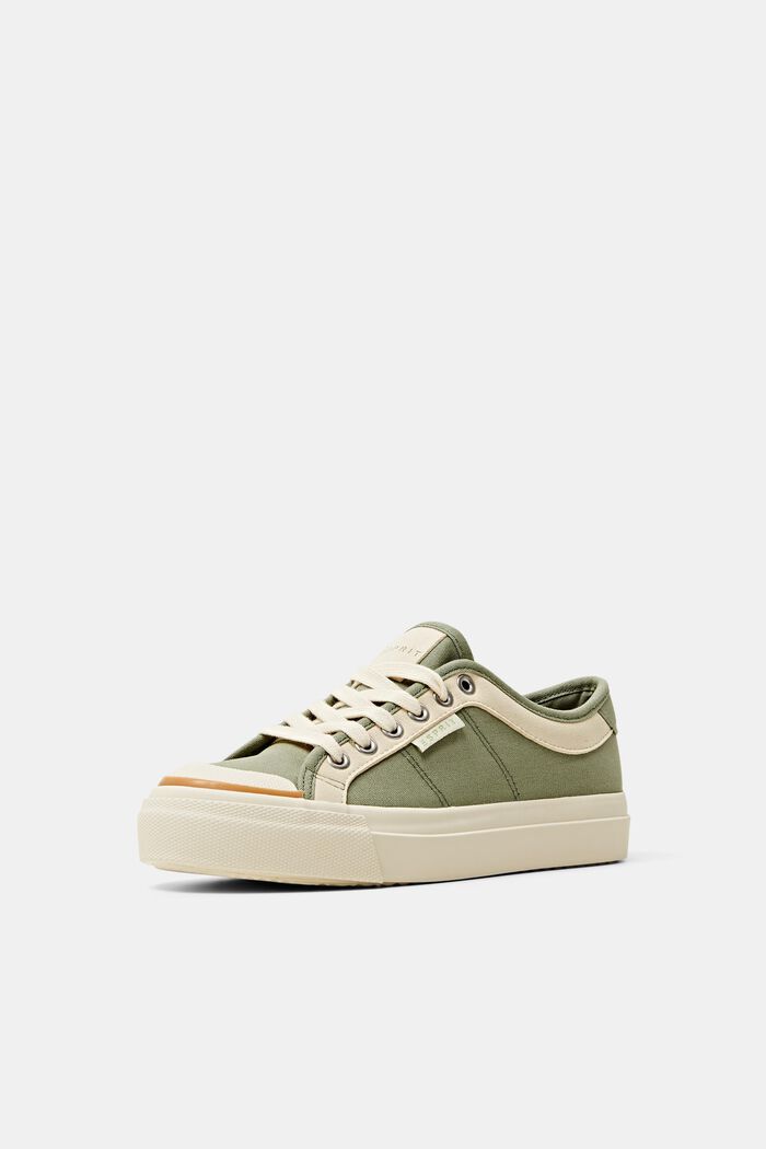 Sneakers mit Plateausohle, KHAKI GREEN, detail image number 2