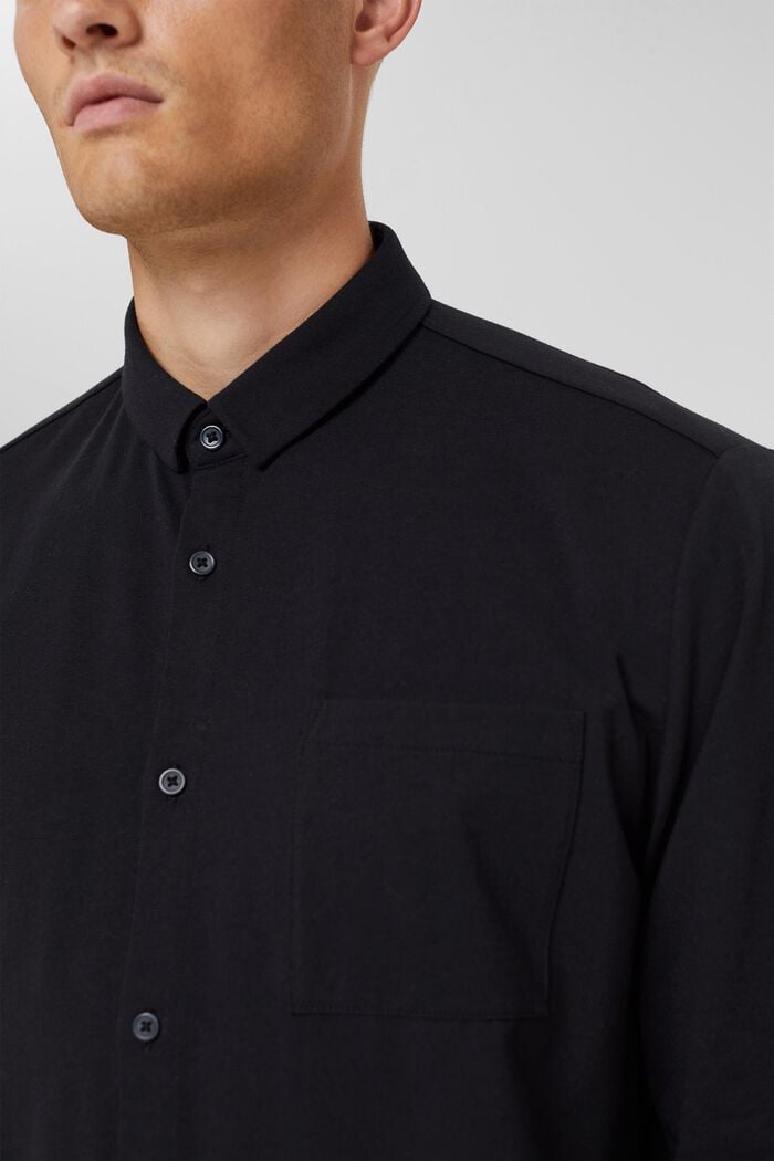 Jersey-Hemd mit COOLMAX®, BLACK, detail image number 1