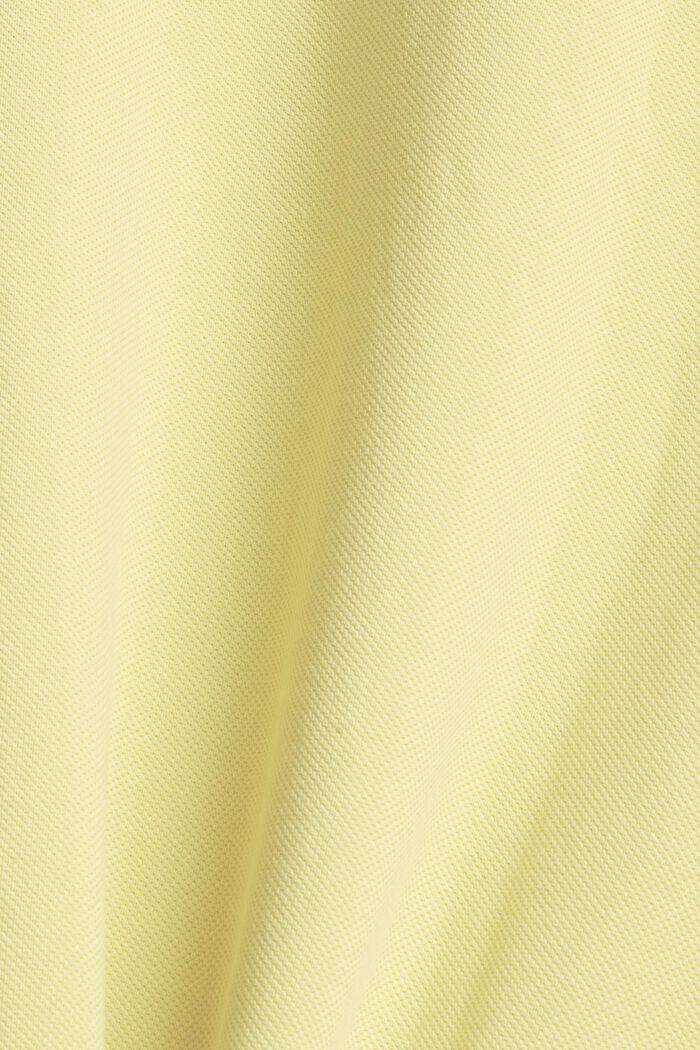 Polohemd aus 100% Pima-Baumwolle, YELLOW, detail image number 4