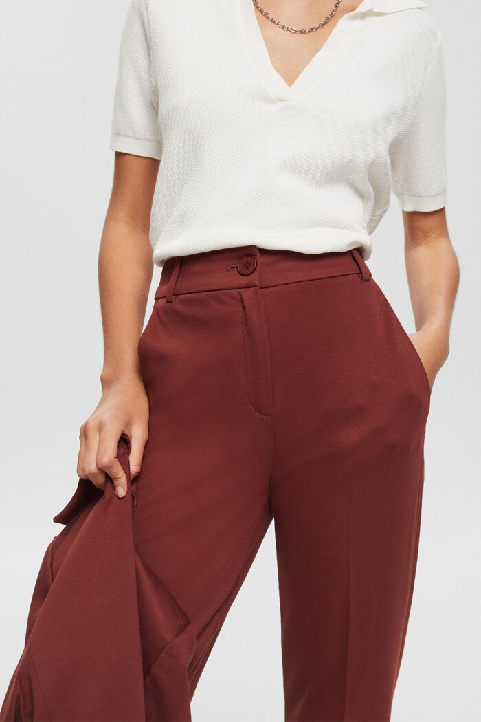 SPORTY PUNTO Mix & Match Tapered Pants, RUST BROWN, detail image number 0