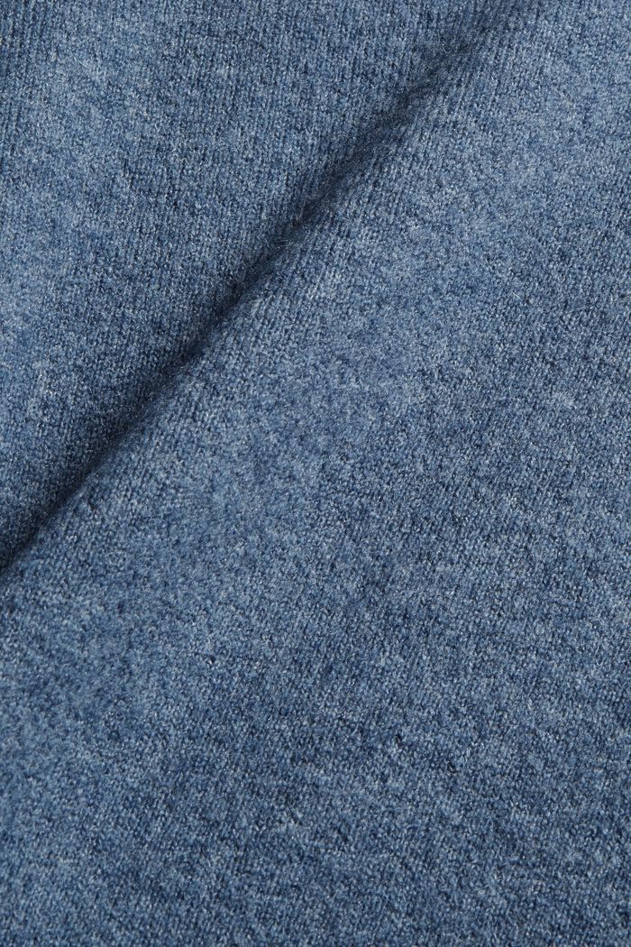 Mit Wolle: offener Cardigan in Longform, GREY BLUE, detail image number 4