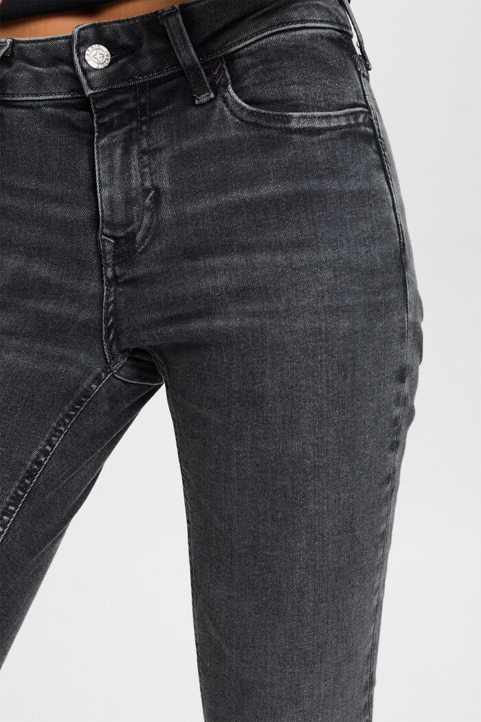 Skinny Jeans mit mittlerer Bundhöhe, BLACK DARK WASHED, detail image number 2