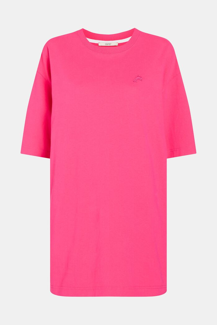 T-Shirt-Kleid mit Delfin-Patch, PINK, detail image number 4
