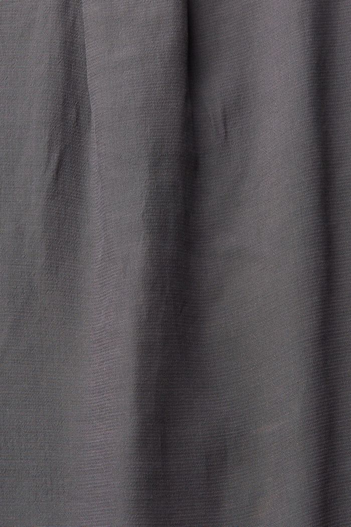 Bluse mit V-Neck, LENZING™ ECOVERO™, ANTHRACITE, detail image number 5