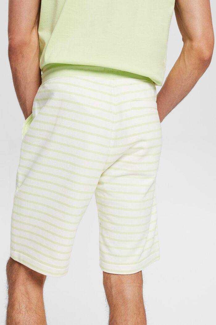 Recycelt: Sweat-Shorts mit Streifen, LIGHT GREEN, detail image number 4