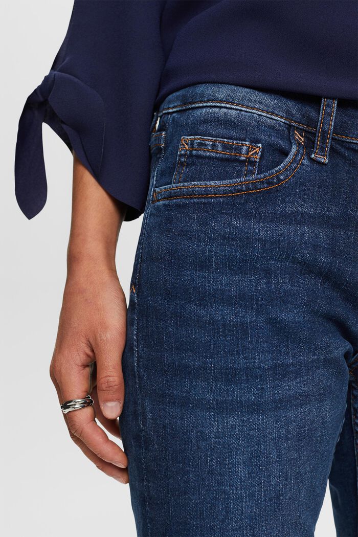 Bootcut Jeans mit mittlerer Bundhöhe, BLUE DARK WASHED, detail image number 2