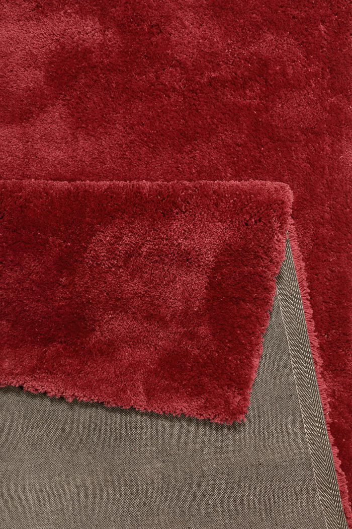 Hochflor-Teppich im unifarbenen Design, RED, detail image number 3