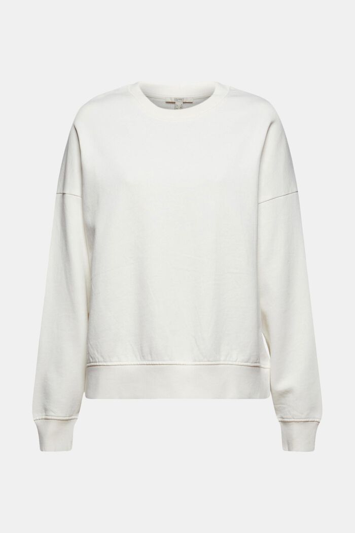 Sweatshirt aus 100% Bio-Baumwolle, OFF WHITE, overview