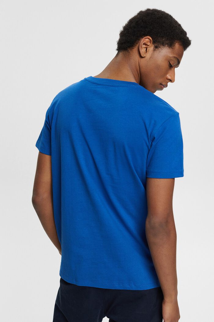 Jersey-Shirt aus 100% Baumwolle, BRIGHT BLUE, detail image number 3